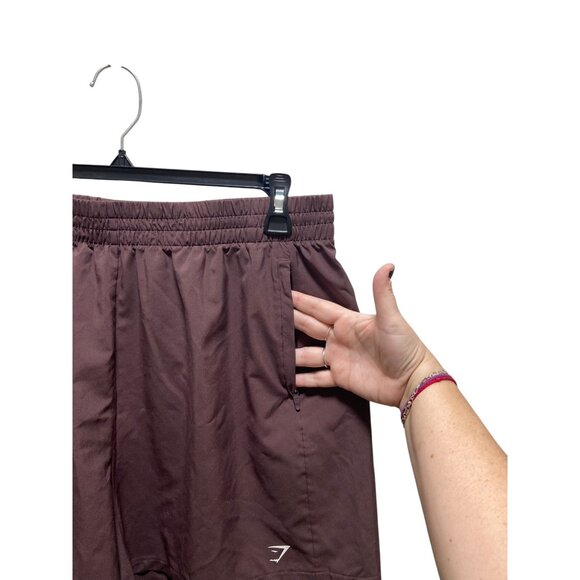 Gymshark We Do Gym Woven Pocket Shorts Chocolate Size XXL Workout Gym Athleisure - Picture 8 of 12